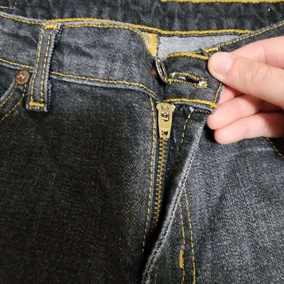 Polo Ralph Lauren Size 6 Gray Stretch Kelly Low Rise Straight Leg Jean - Picture 3 of 16